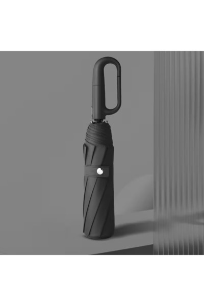 Sarıkaya Şemsiye Tam Otomatik Güçlendirilmiş 10 Fiber Telli Kanca Saplı Şemsiye