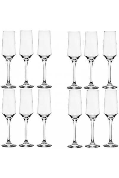 NADİR Set 12 pahare sampanie BRUNELLO, 225ml, D6,6xh23,5cm, sticla