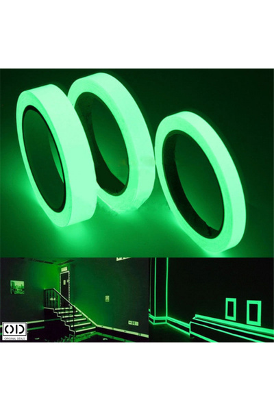 ORIGINAL DEALS Φθορίζουσα Αυτοκόλλητη Ταινία 2cm x 3m, Πράσινη, Original Deals®