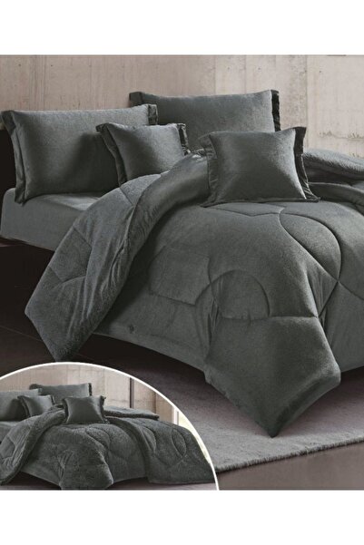 smart home Double-sided bedspread (velvet & fur side),Filled bedspread, Premium 6-piece duvet set, 250x230cm