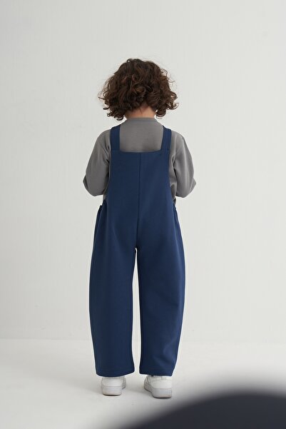 EBU Prive Unisex Children's Interlock Salopet Navy Blue