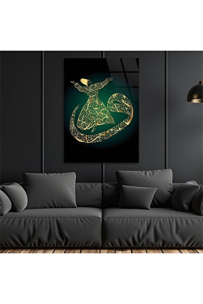 seninürünün Tablou din sticlă cu imprimare reală, cu versuri, cu semaze și vi...