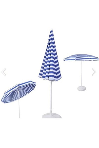 Düvenci Plaj Balkon Deniz Bahçe Şemsiyesi Katlanır Kolay Kullanım 2 Metre ( B...