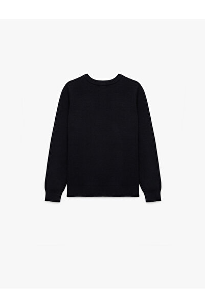 Koton Довгорукавний трикотажний светр з віскозною сумішшю та напівзастібкою