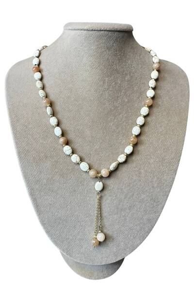 Uretti - أوزليم 9422 9606 قلادة مصنوعة يدويًا من الحجر الطبيعي الشمسي