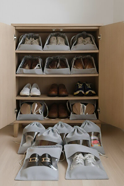 BYENS 5 Pcs Shoe Organizer Shoe Rack Organizer Closet Organizer Travel Bag Suitcase