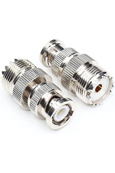 Generic BNC Male Plug to UHF SO239 SO-239 Female Jack UHF to BNC RF coaxial Adapter Coax Cable Connector Ada