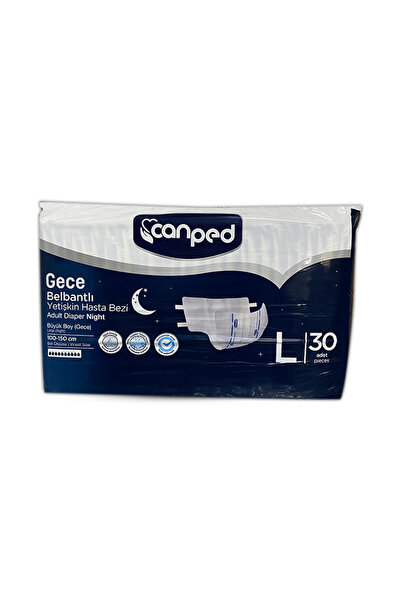 Canped Belbantlı Gece Yetişkin Hasta Bezi Large 30'lu
