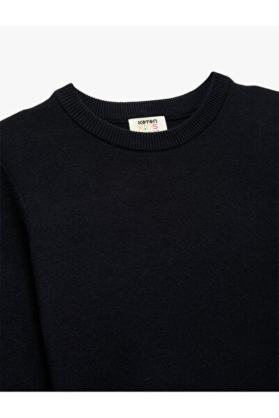 Koton Довгорукавний трикотажний светр з віскозною сумішшю та напівзастібкою