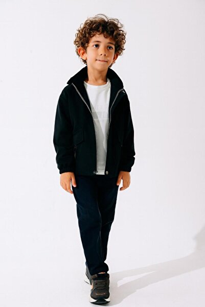 RAPAPA Boys' 3-Piece Spring Sportswear Set – Hooded Thin Jacket, Printed T-Shirt and Denim Pants Set 35