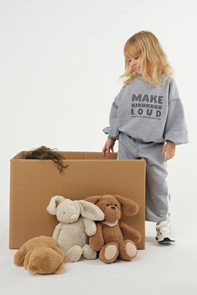 Mioma Kids Printed Sweatshirt Gray