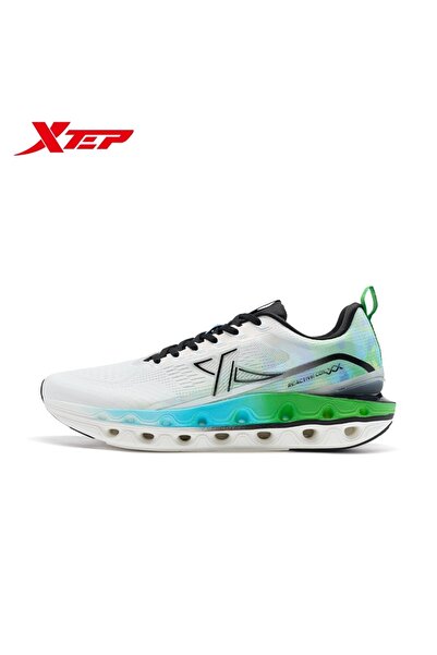 Xtep Barbati Canvas White/Onion Green/Blue17 Running Shoes 6912670734113