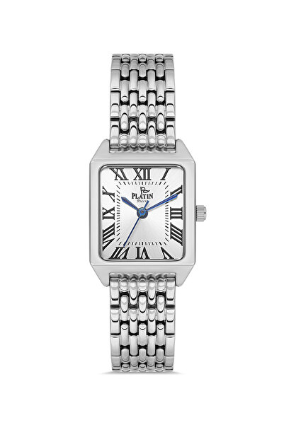 Platin Pierre ساعة يد نسائية مربعة الشكل بأرقام رومانية HDS-PL-1169LA-A1