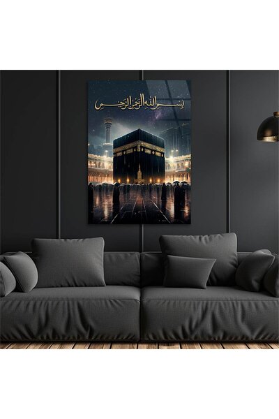 seninürünün Imprimare pe sticlă autentică, pictură verticală pe sticlă cu tem...