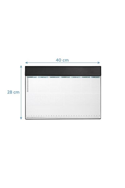 KESKİN COLOR 2026 AJ-68 Haftalık Masa Sümeni (28x40 cm, Biyelalı Kapak)
