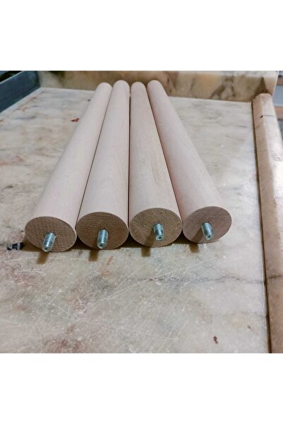 yılmaz ahşap 43CM 4 bucăți picioare de masă conice din lemn brut de stejar