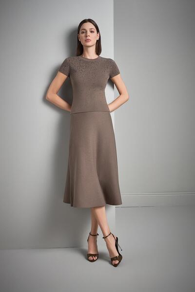 JOIN US Белі Ластіклі Клош Міді Трико Етек