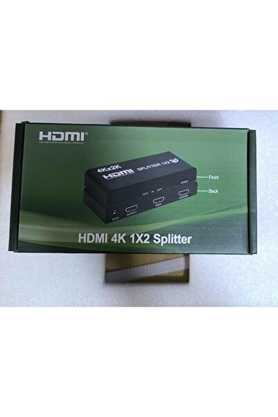 Generic موزع HDMI 1 في 2 مخرج، موزع HDMI 4K للشاشات المزدوجة، مكرر/مرآة فقط