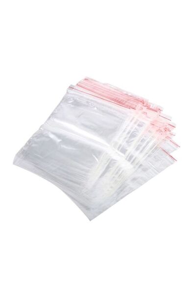 Beauenty أكياس بلاستيكية شفافة قابلة لإعادة الاستخدام بسحاب - ١٠٠ قطعة - ١٠×١...