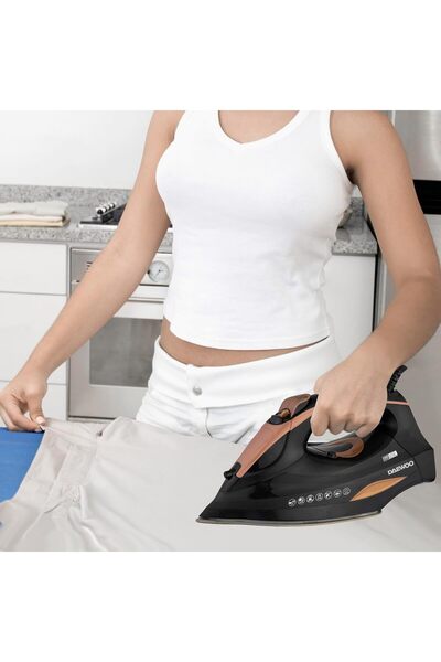 Daewoo DSI-6260 - Steam Iron 2800W With Steam Burst, Spray Function, Self Cleaning, Anti Drip, Anti