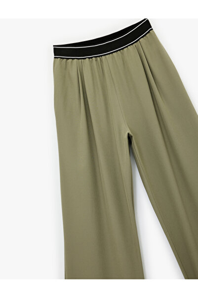 Koton Yüksek Bel Biyeli Geniş Paça Eşofman Altı