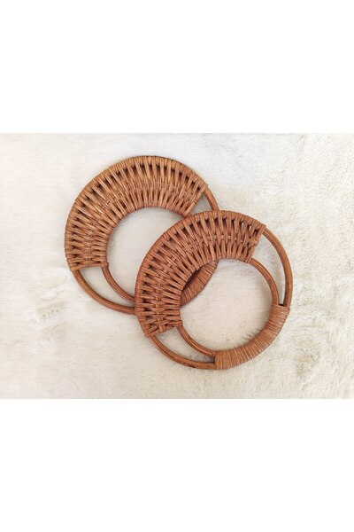 Çilekli Yumak Atölye Bambu Çanta Sapı (17cm)
