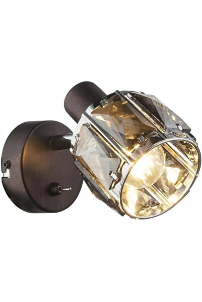 Globo Lighting Wall Lamp Indiana, 1 xE 14, chrome-smoky-brown
