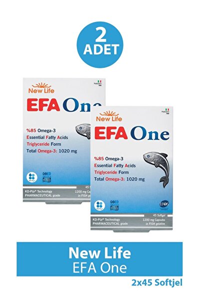 New Life Efa One Omega-3 45 Capsules 2 Pieces