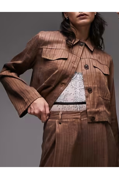 TopShop Topshop shirt, brown