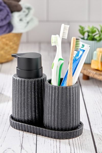 Cooker 3 Parça Lüx Modern Seramik Sıvı Sabunluk