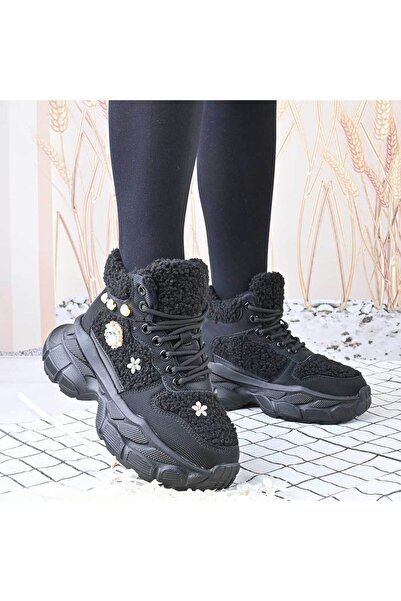 Tmall Γυναικεία αθλητικά παπούτσια, με μαλακό εσωτερικό, D1456, Μαύρο