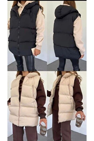 RETA MODA DOLGULU OVERSİZE ŞİŞME YELEK