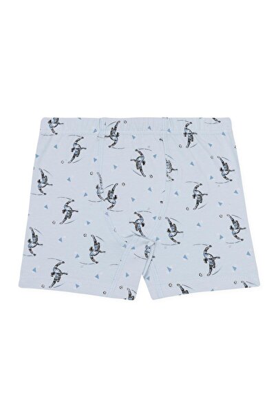 BAYKAR Erkek Çocuk Pamuklu Baskılı Rahat Kesim Likralı Boxer 3'lü Paket 3520 Renkli