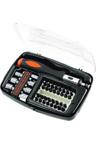 Black&Decker Black & Decker 40 Pieces Ratchet Screwdriver with Socket & Screwdriver Bitset in Kitbox