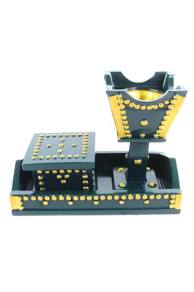 Biki مبخرة بخور فاخرة للمنزل والخارج بدون بخور مقاس 19×14×10 سم