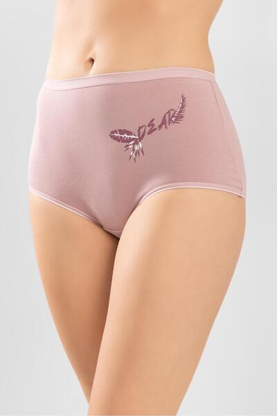 BAYKAR Women's High Waist Cotton Patterned Bato Panties 3 Pack 8280 Consen Colorful