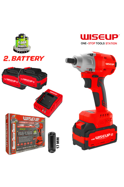 WISEUP دريل كفرات بطارية BRUSHLESS (بدون فحمات)