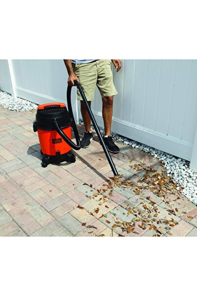 Black&Decker Black & Decker 1400W 20 Liter Wet and Dry Tank Drum Vacuum Cleaner, Orange/Black - WDBD20-B5, 2 Year