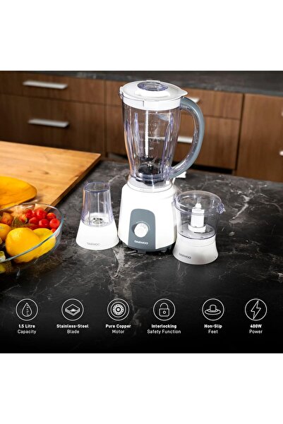 Daewoo DBL-3990-3 in 1 Stand Blender, Chopper & Grinder