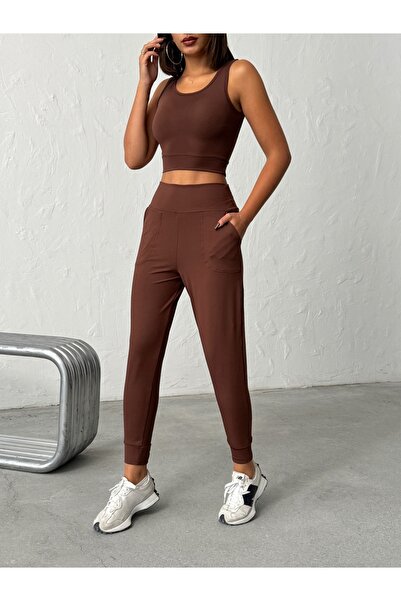 OPENDO Φούτερ με ψηλόμεσο στενό πόδι