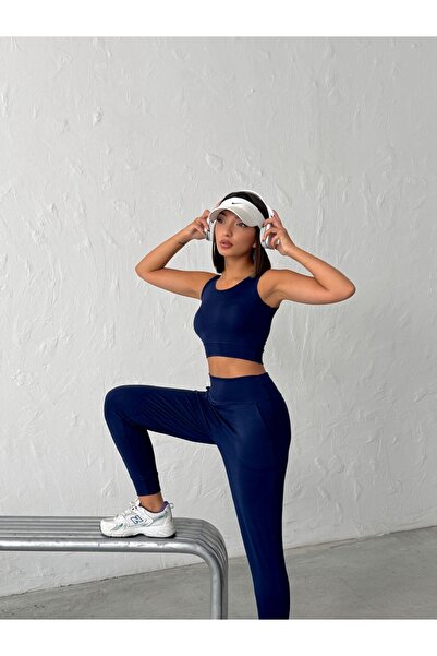 OPENDO Yüksek Bel Dar Paça Jogger Eşofman Altı