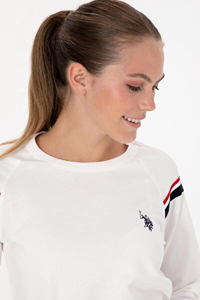 U.S. Polo Assn. Kadın Uzun Kollu Yuvarlak Yaka Dar Paça Pamuklu Kışlık Pijama Takımı S26118