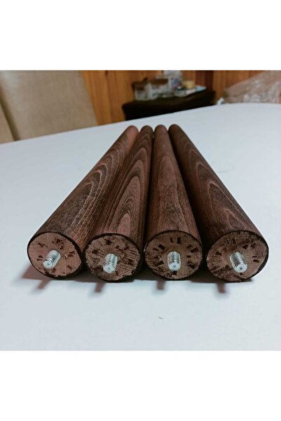 yılmaz ahşap 44cm 4-Piece Raw-Oak Table Legs