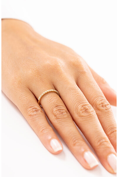 Zeyd Jewelry Tam Tur Taşlı 14 Ayar Altın Yüzük