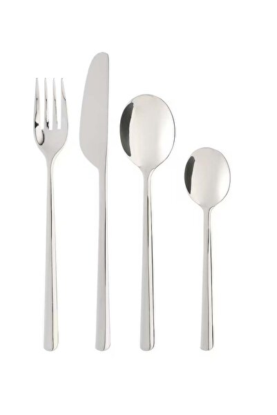 Generic 24-piece cutlery set, stainless steel