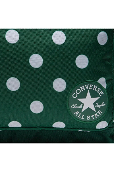 Converse Unisex Sport Backpack Green Polka Dot Design with Organizer & Bottle Pockets