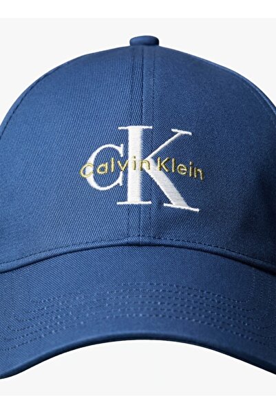 Calvin Klein Șapcă bărbătească albastră, cu imprimeu de blugi