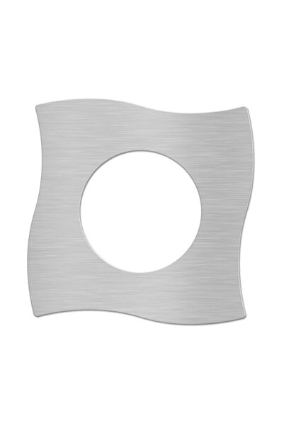 OEM Ramă decorativă pentru întrerupător din ABS, 13x13 cm, argintiu mat, auto...