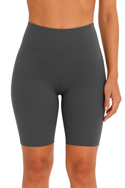 Vitra World Biker Shorts Women With Pockets 8" High Waisted Workout Spandex