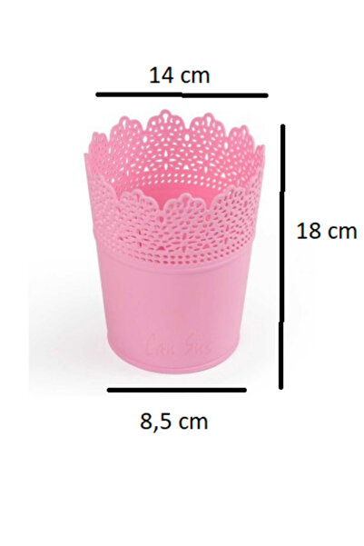 SEYDİ Dantel Kenarlı Saksı 1 ADET